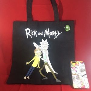Rick and morty tote bag and iPhone 6 Plus case